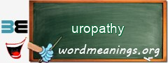 WordMeaning blackboard for uropathy